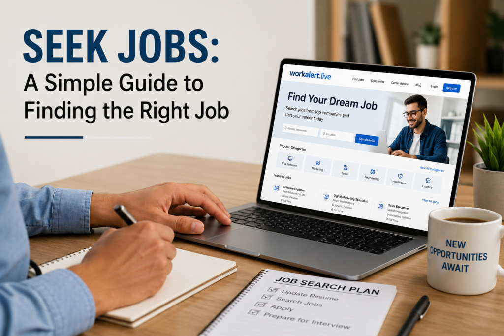 "Seek Jobs: A Simple Guide to Finding the Right Job."