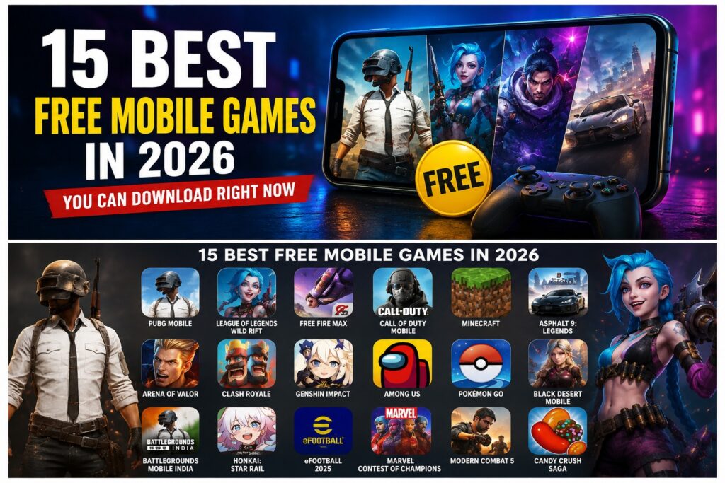 15 best free mobile games in 2026 available for download on smartphones
