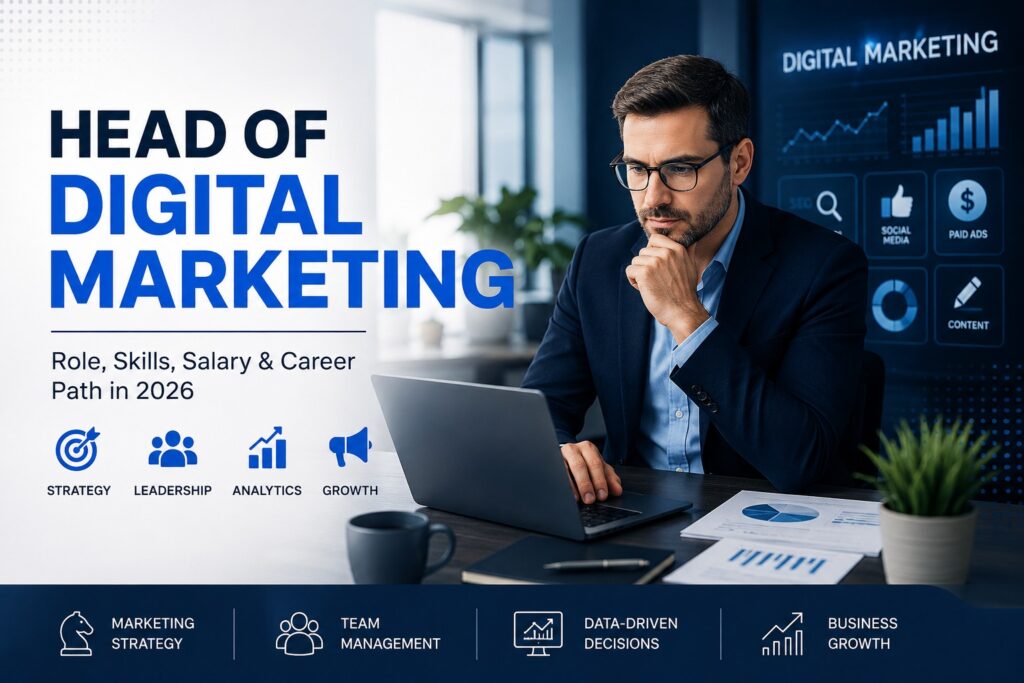 Head of Digital Marketing role, skills, salary and career path in 2026